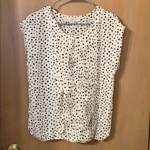 Pleated/ruffle blouse